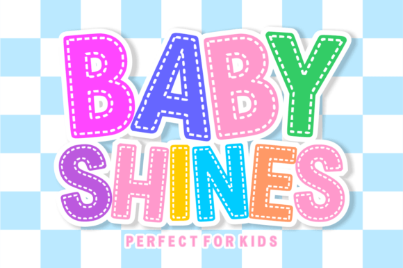 Baby Shines: Whimsical Font for Playful Projects