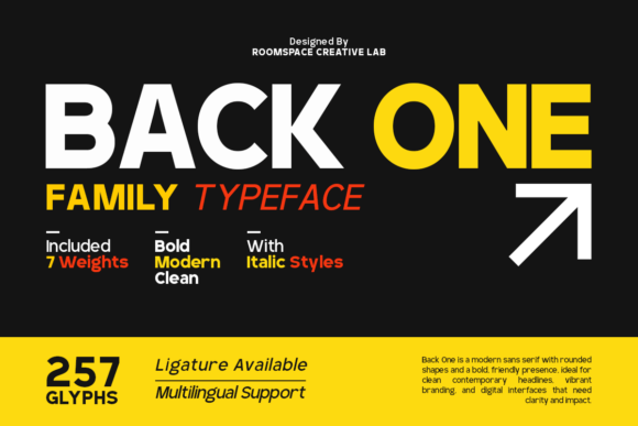 Backone: The Modern Minimalist Sans Serif Font