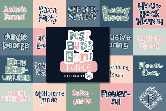 Best Buds Font Bundle: A Botanical Design Toolkit