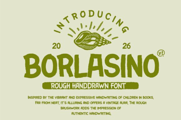 Borlasino: Vintage Brush Font for Bold Designs