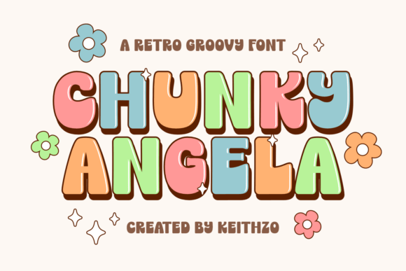 Chunky Angela: A Vibrant Retro Font for Creative Projects