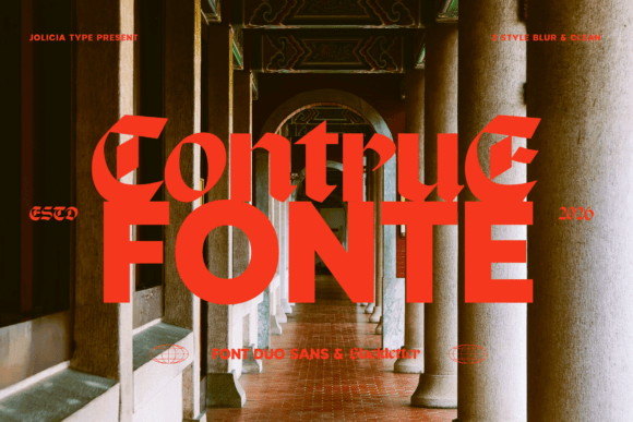 Contrue Duo: A Bold Font Pairing of Modern and Medieval