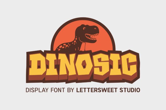 DINOSIC: A Bold Display Typeface for Adventure
