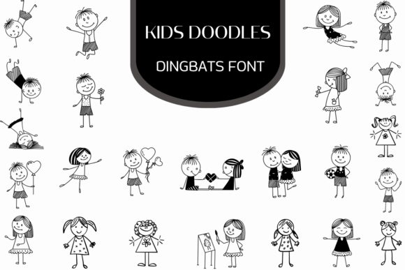 Discover the Playful Charm of Kids Doodles Font