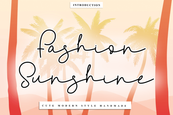 Fashion Sunshine: A Sophisticated Script Font for Artisanal Brands
