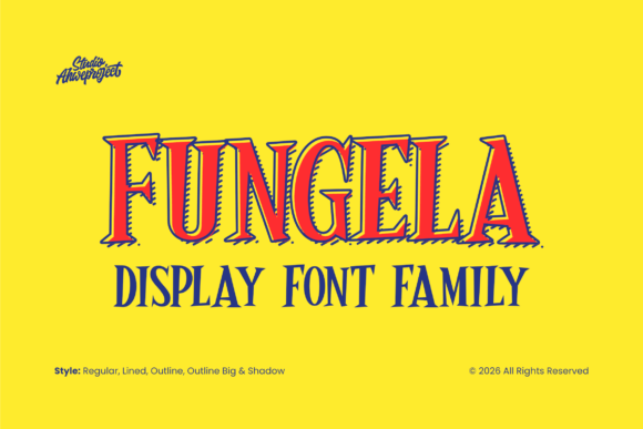 Fungela: A Bold Font for Vibrant Designs