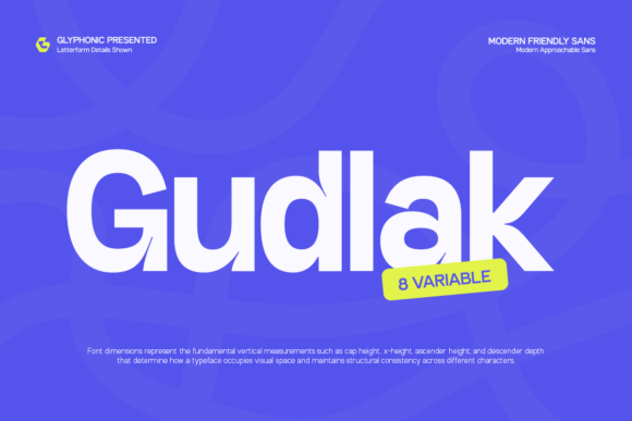 Gudlak: The Friendly Tech Font for Modern Design