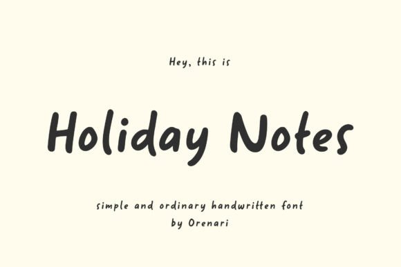 Holiday Notes: A Typeface with a Handwritten Heart