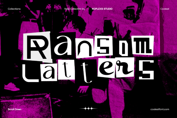 Ransom Latters: A Bold Display Font for Creative Projects