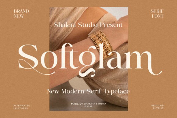 Softglam: A Refined Serif for Luxury Branding