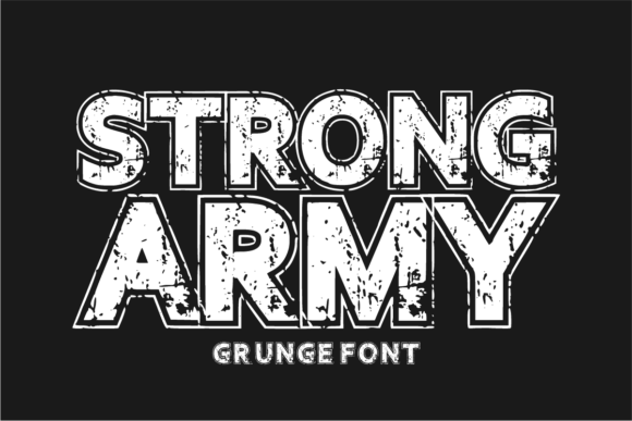 Strong Army: Command Attention with This Gritty Typeface