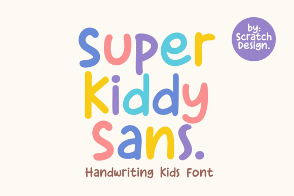 Super Kiddy Sans: A Whimsical Font for Lively Designs