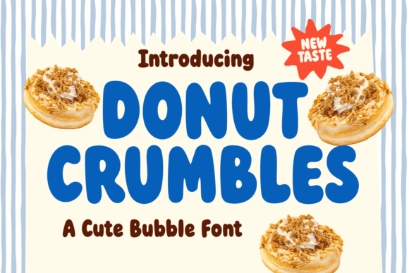 Sweeten Your Designs: Discover the Donut Crumbles Font