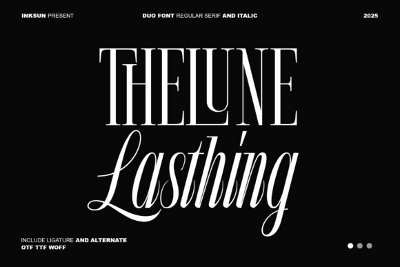 The Lune Lasthing: A Harmony of Serif and Script