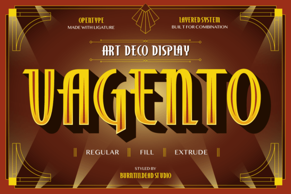 Vagento: Art Deco Font for Timeless Elegance