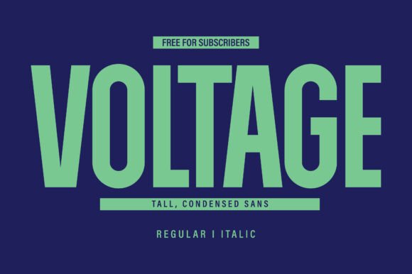 Voltage: The High-Impact Sans Serif Font for Modern Design